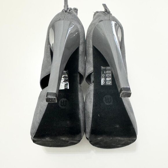 Michael Antonio Women's Gray Open Toe Stiletto High Heels, Size 7 - Picture 5 of 7